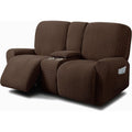 Seduta imbottita ULTICOR Love Seat reclinabile fodera nero