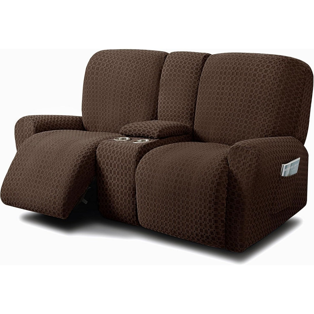 Seduta imbottita ULTICOR Love Seat reclinabile fodera nero