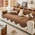 Seduta imbottita lavabile, Chenille, universale, posti, antiscivolo, marrone