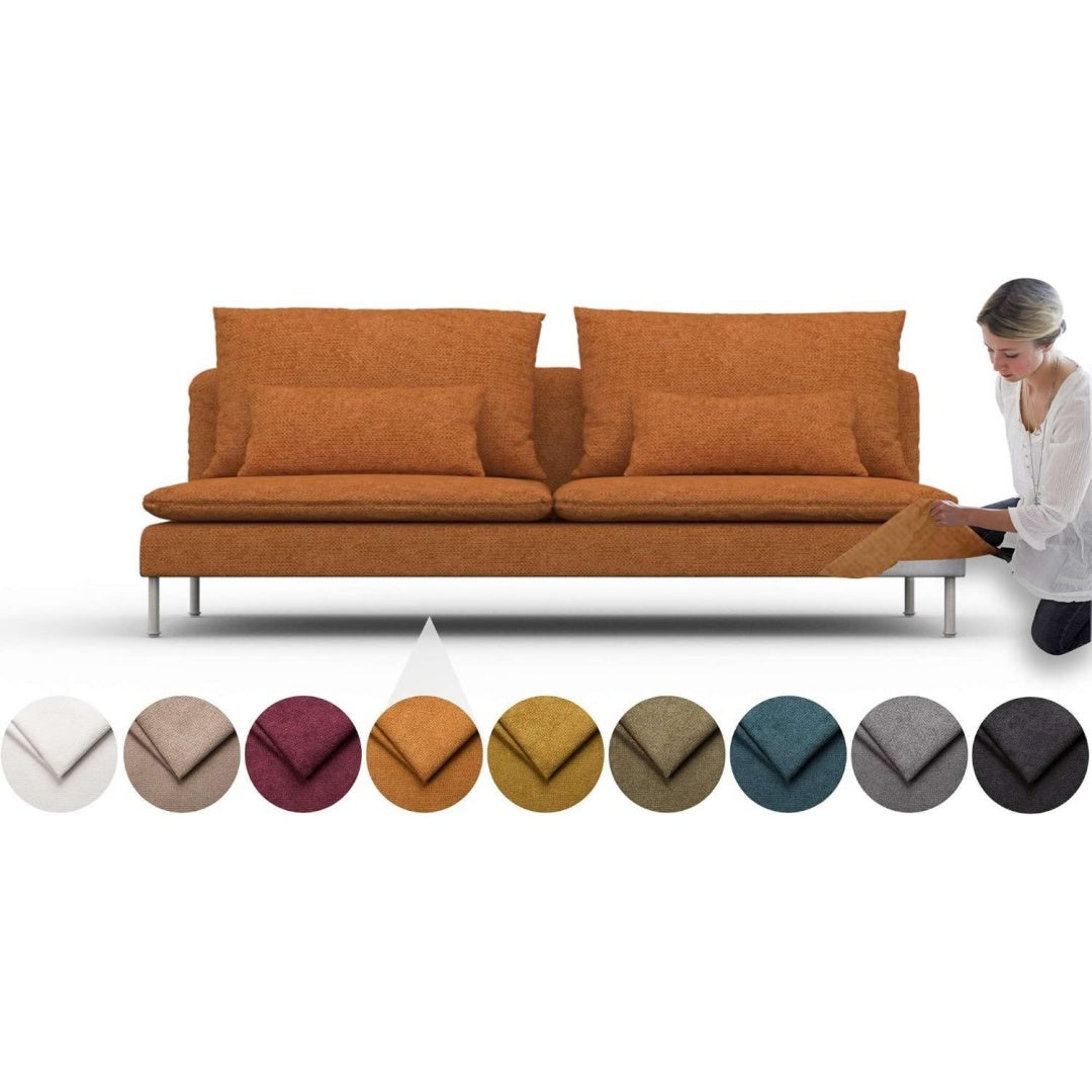 Divano da soggiorno comfortly Copertura Soderhamn posti, fodera oro