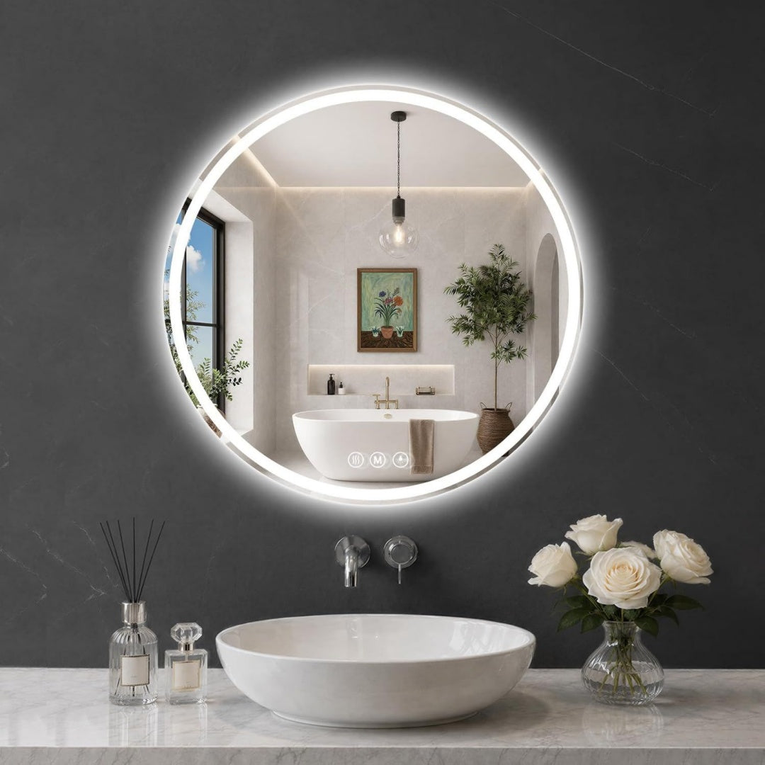 Mobile funzionale nero con illuminazione LED