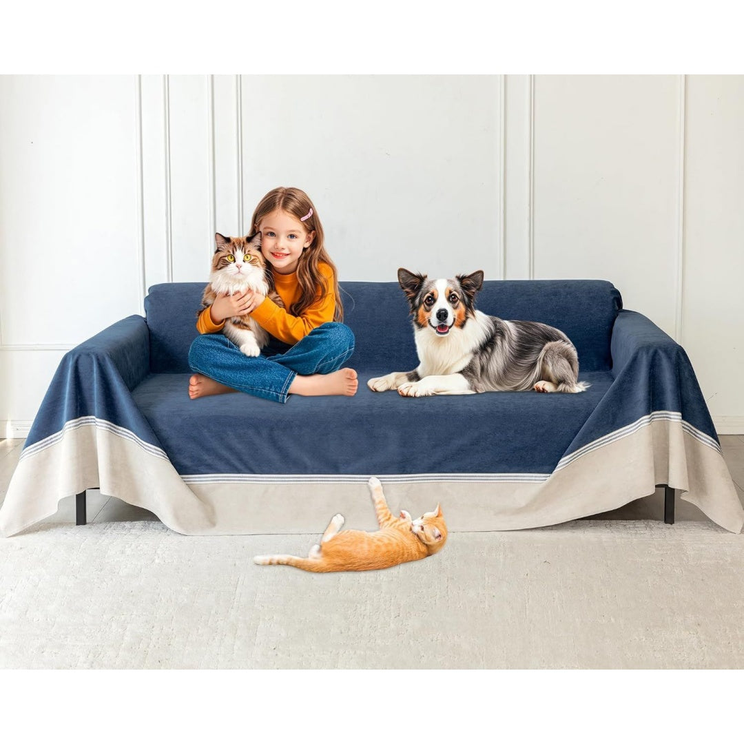 Divano confortevole Loiion Gatto Divano, Copridivano Mobili blu