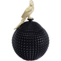 Arredo per soggiorno Kare Design Scatola Decorativa Parrot,Nero/Oro, nero