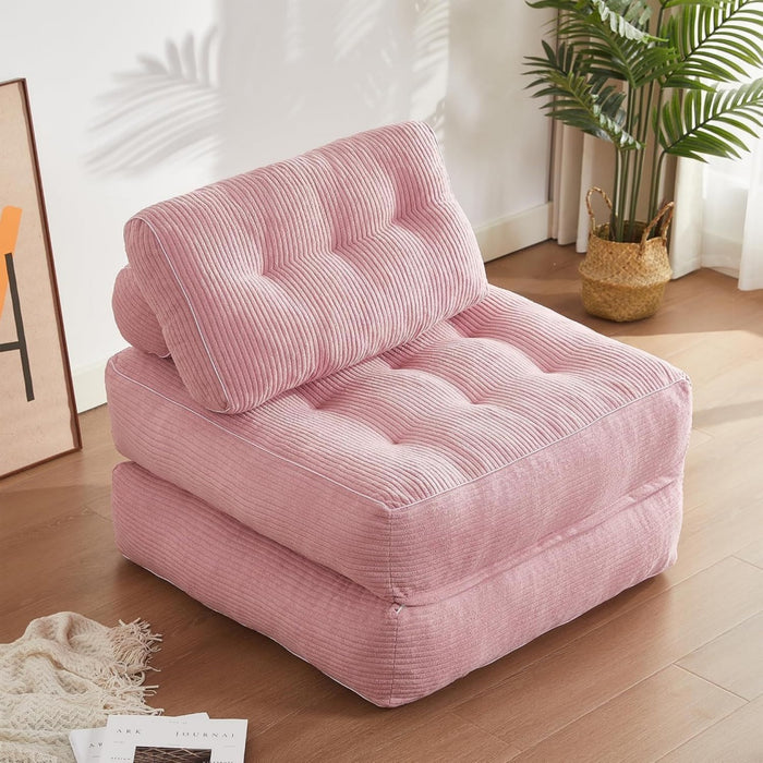 Divano da soggiorno pieghevole rosa