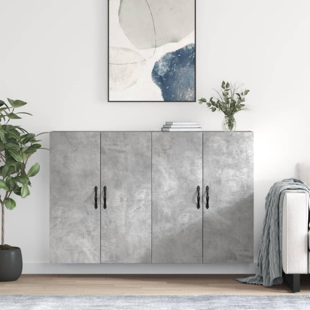 Credenza da soggiorno Homgoday Arredamento Armadietti Parete Grigio grigio