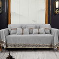 Divano confortevole Copridivano Coperta, Coperta Copridivano, Tessuto grigio