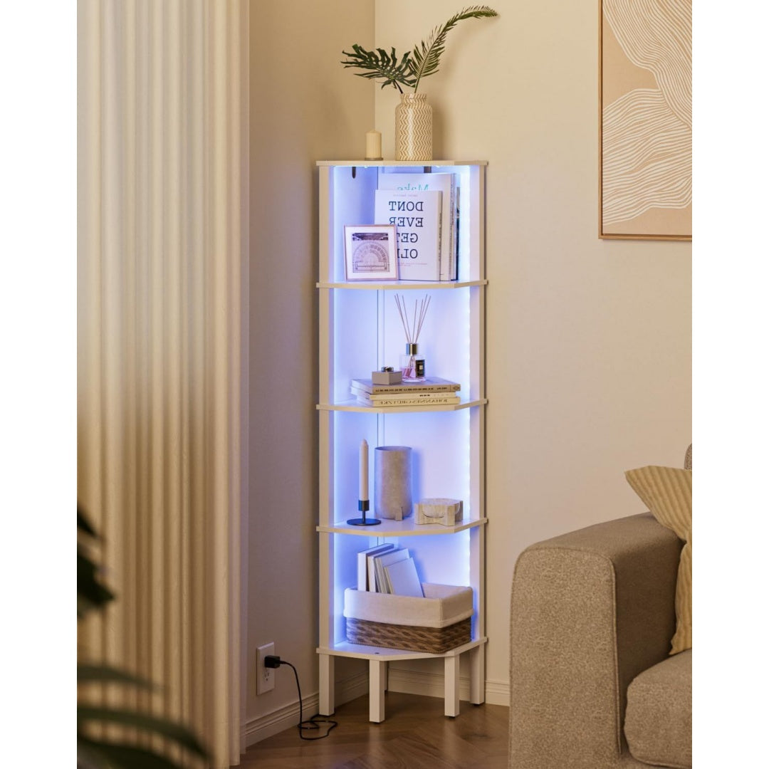 Mobile libreria bianco con ripiani struttura in metallo