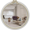 Mobile funzionale con vetro stile vintage bianco