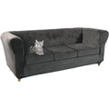 Seduta imbottita Copridivano Elasticizzato Chesterfield, Pezzo, Soggiorno, grigio