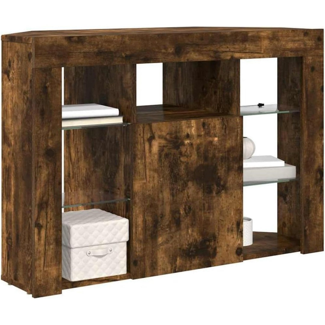 Mobile audiovisivo con illuminazione LED con porta USB rovere