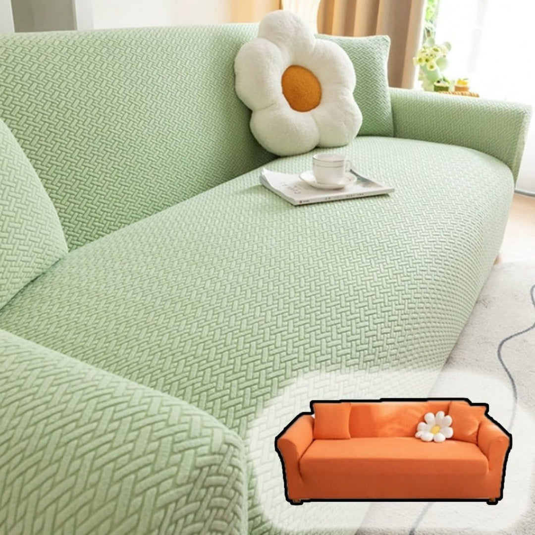 Divano da soggiorno Universale Divano Slipcover Elasticizzato Copri nero